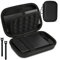 AMFUN Funda de Disco Duro, Funda Estuche para Sandisk Extreme/WD My Passport SSD, Rígida Viaje Almacenamiento, Bolsa de Almacenamiento portátil, Bolsa Cubrir Protectora (Negro)