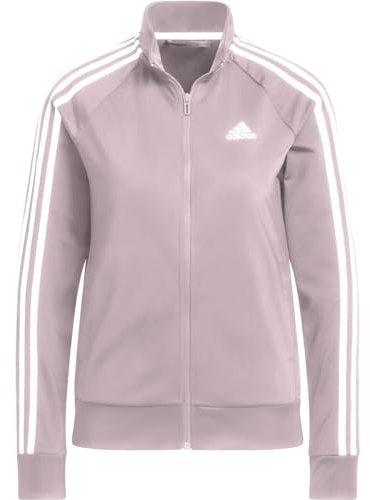 adidas Combat Sports Veste de survêtement légère à manches longues 100 % polyester 3 bandes, Figue pré-aimée, XS