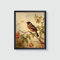 Rotkehlchen-Poster-Kunstdruck, Retro-Vintage-Vogel-Wandkunst, Vogel-Thema, Vintage-inspiriertes Vogel-Dekor (Rotkehlchen, 27,9 x 35,6 cm, ungerahmt)