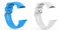 KAREN66 Armband Kompatibel mit Polar Vantage V Wechselarmbänder - Sport Silikon Replacement Wechselarmband Ersatzarmband für Vantage V Uhrenarmband (Blau+Weiß)