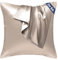 Seiwohl Satin Kissenbezug 40x40 2er Set, Weich wie Seidenkissenbezug Silk Pillowcase, Vegane Seide Kopfkissenbezug Kissenhülle Seidenkopfkissen Kopfkissen bezug für Haar und Haut, Taupe