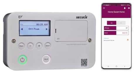 Secure E7+ Smart Immersion Heater Timer Control Bluetooth Replacement for Horstmann Electronic 7 Economy 7 Quartz