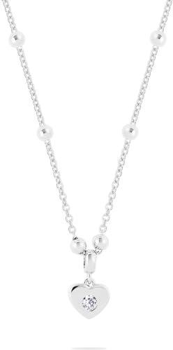 JETTE Damen-Kette 925er Silber 1 Zirkonia One Size, Silber 32025938