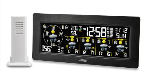 La Crosse Technology - SW404 Wetterstation J+4 mit WLAN-Verbindung - Schwarz