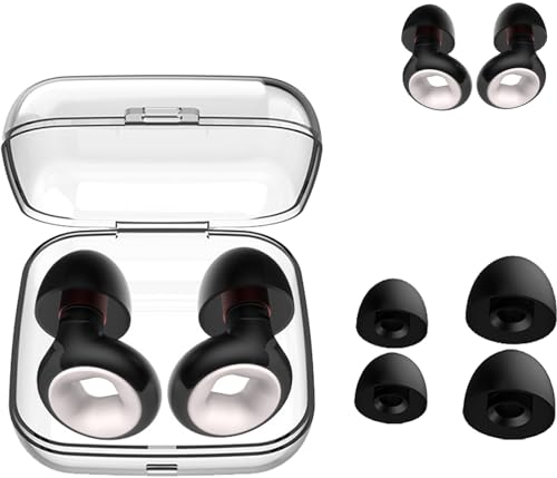 Donubiiu OhrstöPsel Motorrad, 32 dB, Reduzieren WindgeräUsche, Artvive Schnarchstille OhrstöPsel, OhrenstöPsel Für Die Nacht (Schwarz)