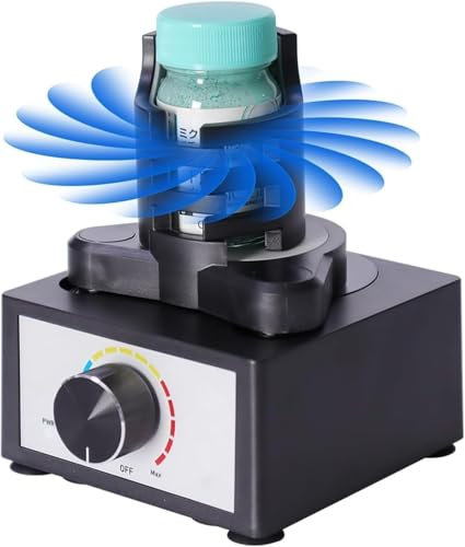 JeeKoudy Mini Vortex Mixer Paint Shaker, Paint Shaker Mixer, DIY Model Paint Shaker, 3 Speed Adjustment Paint Stirrer, Suitable 10-100ml Shaker 300~2400RPM, for Paint Nail Polish Lab Paints Acrylic