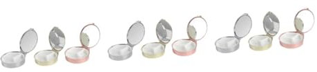 FOMIYES 9 Stk Fach Medizinbox aus Metall Fall Reisebehälter Container-Schlüsselanhänger Halter tragbare pillendose medikamenten organizer Pille Zubehör tragbarer Pillenbehälter Legierung