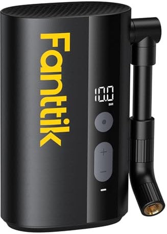 Fanttik X9 Ace Mini Fahrradpumpe, Akku Kompressor, 32s Schnellaufblasbare Elektrische Fahrradpumpe, 150 PSI Luftpumpe mit Presta- und Schrader-Ventil, für Rennrad, Mountainbike, E-Bike, Stadtrad