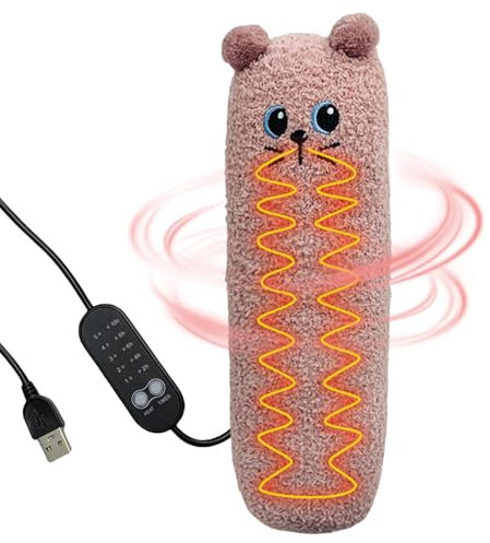 Huyeruie Heating Pad Stuffed Animal - Multipurpose Cat Heating Pad Plug in Heating Pad - Compact Animal Heating Pad USB Heating Pad for Back Neck Shoulder
