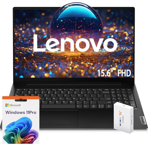 Lenovo Nuovo laptop V15 · RAM da 32 GB · SSD da 2 TB · Processore Intel Celeron N4500 · Grafica Intel UHD · Display antiriflesso FHD 1080p da 15,6 pollici · Ethernet RJ-45 · Windows 11 Pro · WOWPC