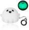 Compatible with Apple AirPods 4th Generation Case 2024, Luminous Cute 3D Ghost Case Designed for Airpods 4 Gen, Soft Silicone Anime Funny AirPods 4 Cases Cover for Women Men Kids Teens Girls Boys