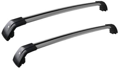 Dachträger Auto Für Volvo Für XC60 2013-2018 2-teilige Dachträger Seitenträger Für Querschienen Dachgepäckträger Gepäck Mit Seitenschienen Diebstahlsicherung