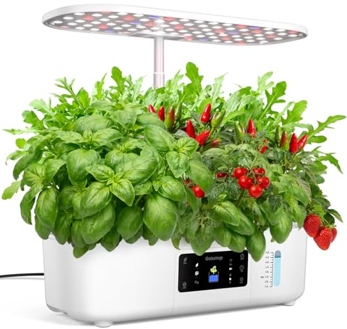 GOLUMUP Hydroponisches Anzuchtsystem Smart Garden mit 13 Pods Pflanzsystem