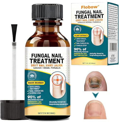 30ml Soin Ongles Des Pieds, Ongles Réparateurs, Sérum Professionnel pour Ongles Cassants, Régénére et Renforce l'Ongle, Restaure I'aspect Naturel de I'ongle, Pinceau Applicateur, Vert