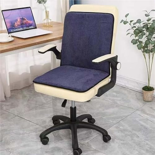 Beheizbares Sitzkissen, Tragbarer Beheizbarer Sitz For Bürostühle, Camping-Heizkissen Aus Sherpa-Fleece, Smarte Heizdecke Zur Linderung Von Rücken-, Nacken- Und Schulterschmerzen(Blue)