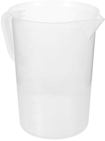 TOYANDONA Sturdy 5000ml Plastic Measuring Jug with Scale, Reusable Measuring Cups for Kitchen Baking Tools, for Juice and Oil Measurement