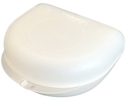 Snorflex kleine Zahnspangendose, Retainer- Dentalbox, KFO-Box, small (Weiss transluzent)