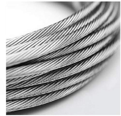 10 Meter - 1,5mm Edelstahldrahtseil 7x7 V4A Inox rostfrei Drahtseil Stahlseil Geländerseil