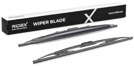 RIDEX Scheibenwischer Set Wischerblätter Satz mit Spoiler Vorne Länge 1: 530mm Länge 2: 500mm Standard Kompatibel mit VW PASSAT Variant 3B6 Hakenbefestigung 298W0109