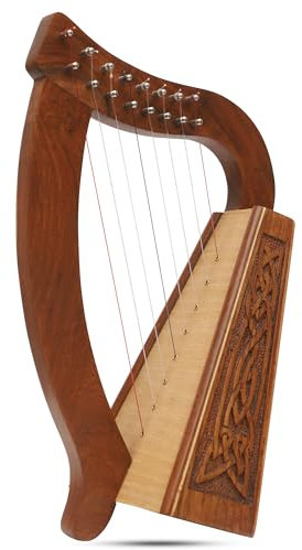 Muzikkkon O'Carolan Harfe mit 8 Saiten aus Palisander