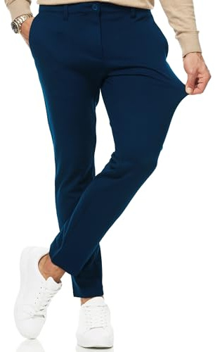 Indicode Herren Rodekro Performance Pants Chinohose Stoffhose mit Stretch | Bequeme Chinohose mit Super Stretch, Sommerhose, Herrenhose, Stoffhose, Businesshose, Funktionshose für Männer
