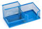 Leviatan Organizzatore da Scrivania | Organizzatore da Scrivania in Metallo | Portapenne da Ufficio | Organizer da Scrivania con Supporto per Appunti in Rete | 205 x 103 x 98 mm | Blu Navy