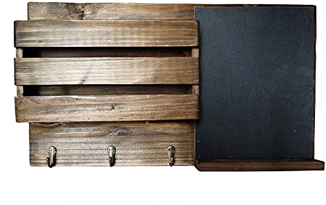 HTI living Garderobe mit Tafel Lino Wandorganizer Tafel Pinnwand Memoboard Hakenleiste Kleiderhaken