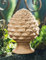 Deko Zapfen Pigna aus Terracotta, 28 cm hoch, Dekofigur mediterran, Pinienzapfen, Vintage Dekoobjekt, Balkon & Garten-Deko für Draußen