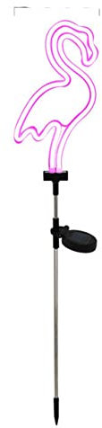 Outdoor-Solar-Flamingo-Neon-Rasen-Solar-Lampe Wasserdichter Gartenboden Gartendekor -1PCS