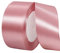 POPOYU Baumwoll Band Rosa 4cm,Satinband 4cm Breit,Dekoration Präsent Geschenkband,Geschenkband Breit Rosa Kleid Hochzeit,Taufe und Geburtstag Geschenke,Satin Dekoband,Deko Band Geschenk