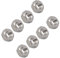 PATIKIL M6 x 1mm Sinistra Mano Filettatura Esagonali Dadi, 8pz Sinistra Mano Esagonali Dadi per Fissaggio, Argento Tono