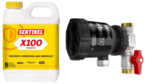 Sentinel Vortex Protection Pack With V250 22mm Drain Filter & X100 1L Inhibitor