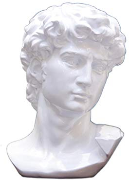 David Statue Skulptur, Design Michelangelo David Büste Statue Wohnkultur Regal Dekor, Weiß Guten