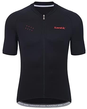 Santic Magliette Ciclismo Uomo Breve Maglietta Bicicletta Camicie T Shirt