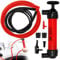 Iceten Siphon Pump Kit, Manual Fuel Transfer Pump Fuel siphon pump Manual Water Pump Oil Extractor Pump Gasoline Transfer Pump Liquid Transfer Pump for Petrol, Oil, Air and Other Fluids