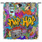 YUANZU Hippie Vorhänge Kinder Bunte Hip Hop Graffiti Doodle Ösen Gardinen mit Blickdichte Vorhang Kälteschutz Blackout Curtain Kinderzimmer Schlafzimmer Verdunkelung Fenster, 2 Stück, H 160 x B 106 cm