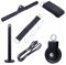 INOOMP 9St Fitness-Kit Yoga-Zubehör Trainingsrad Riemenscheibe Crossover-Trizeps-Pulldown-Aufsatz flaschenzug Fitnessgerät Trainingsgeräte Kabel Leiter Komponente Trainer Jack Metall