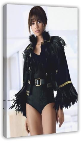 EYEZER Zendaya Schauspielerin – Filmposter auf Leinwand, Poster, Wandkunst, Dekor, Bild, Gemälde für Wohnzimmer, Schlafzimmer, Dekoration, Rahmenstil, 50 x 75 cm