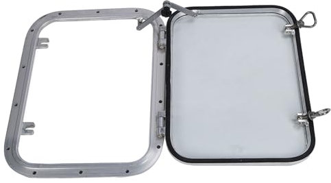 Pilipane Ventana para Barco Ajustable De Alta Resistencia, Ventana para Barco De Vidrio Templado Y Ventana Marina Impermeable para Barcos Y Yates, Ventana Interior Marina