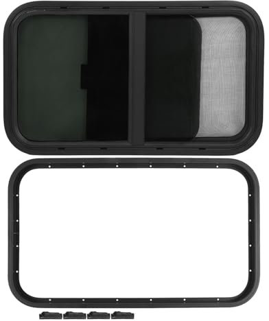AOWINHIT Moustiquaire Coulissante de Remplacement de Fenêtre de Camping-Car, pour Véhicules de Construction de Camping-Car,Pièces de camping-car