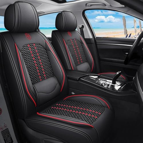Kenzek Auto Schonbezüge für KIA Sportage 2005-2024, Auto-Schonbezug, Universal-Sitzbezug, PKW-Sitzbezug Sitzschoner für Auto, Van, SUV Schwarz Rot