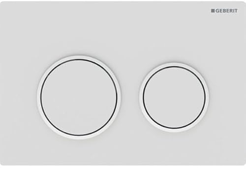 Geberit Omega 20 Drückerplatte Spülkasten Mechanisch 21,2x1x14,2 cm Matt Weiß