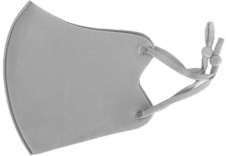 CDQL 20 Stück Staubmasken, Winddichte Staubdichte Masken, Atmungsaktiv, Wiederverwendbar, Gewaschen, für Outdoor-Sport, Halbgesichts-Ohrbügel-Baumwollmasken (Grau)