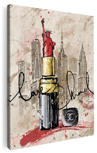 Artmazing | Coco In NYC Bild bunt | S-Art Bilder | Coco In NYC Bilder Modern | Coole Wandbilder Wohnzimmer | Wandbild Coco In NYC Deko XXL | Bild Leinwand XXL | buntes Poster für Wand
