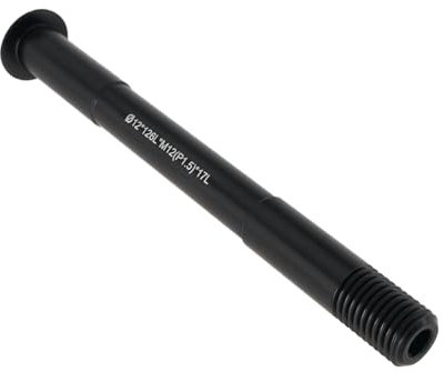 Create idea 1PC Perno Passante Per Bicicletta ?12 * 126L*M12(P1.5)*17L Leva Perno A Sgancio Rapido In Lega Di Alluminio Accessori Per Bicicletta Per Bici Da Strada Di Montagna Nero