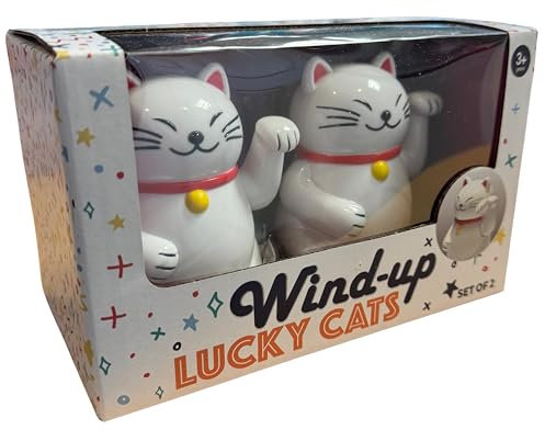 Diabolical DP1366 Racing Lucky Cats - Chinesische Winkekatze, japanische Geschenke für Frauen, Maneki Neko, Feng Shui Geschenke, Chinesische Glückskatze