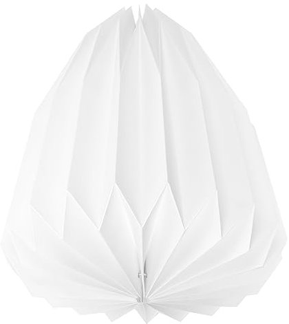 KONTONTY Origami-lampenschirm Aus Papier Weißer Kronleuchter Runder Schirm Für Hängelampen Moderne Zimmerdekoration