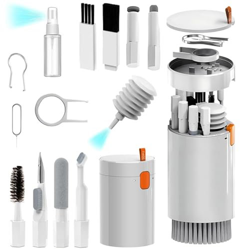 20-in-1 Reinigungsset für Airpods 1/2/3/Pro Kopfhörer, Hülle und Tastatur. Reinigungskit mit Bürste für iPhone, Kabellose Bluetooth-Ohrstöpsel, Laptop und Kamera- Cleaning Pen Cleaner