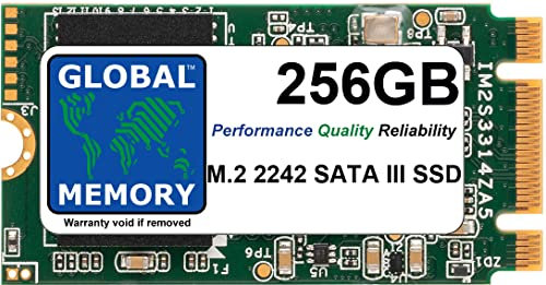 GLOBAL MEMORY Unidad de estado sólido (SSD) M.2 2242 NGFF SATA 3 de 256 GB para ThinkPad X240 X250 X270 T440 T440S T450 T450S T460P T470 T470S