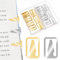 Wanmu 100 Stück Metall Lesezeichen, Gold/Rosagold Buchlinienmarker, Mini Lesezeichen, Buchmarker, Mixed Metals Bookmarker Seite Buch Marker Pfeil, für Frauen Männer Leser Buch Liebhaber